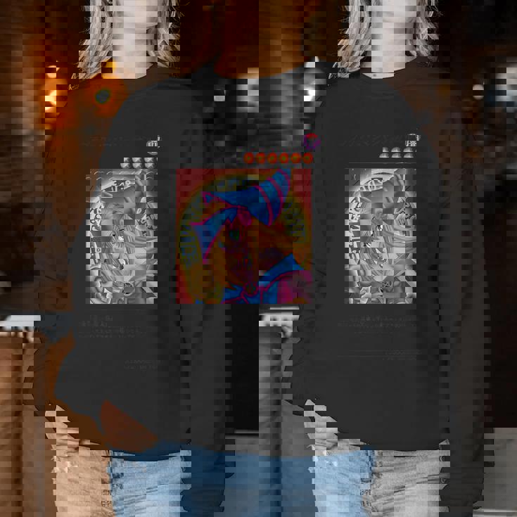 Dark Magician Girl クラシックカードデザイン Papl1447 レディーススウェットシャツ 面白い贈り物