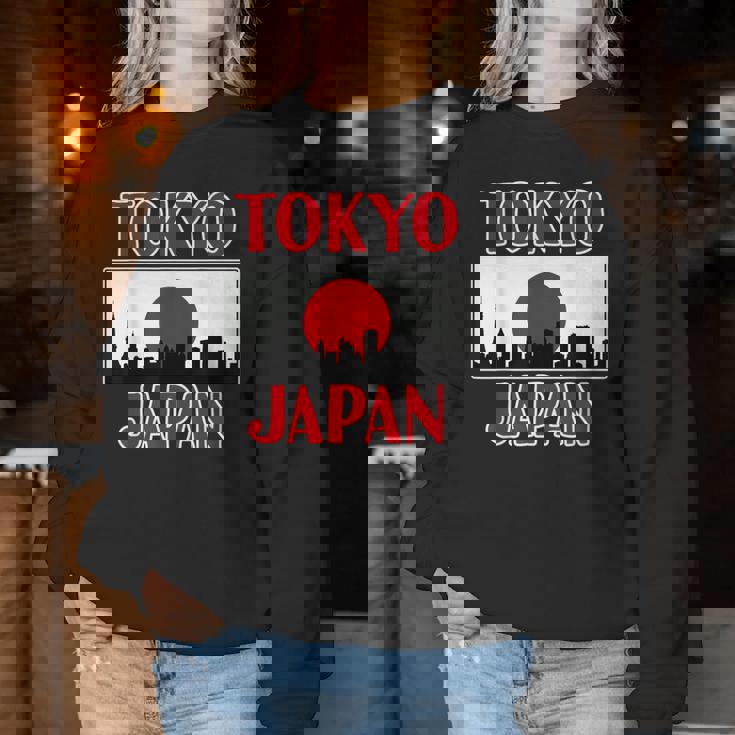 Japan Tokyo For And – Tokyokyline レディーススウェットシャツ 面白い贈り物
