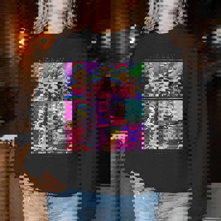 King Of Prism-Your Endless Call- 場面写over The Rainbow レディーススウェットシャツ 面白い贈り物