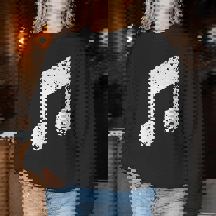 Nota Musical Cuello Sudadera Mujer Regalos divertidos