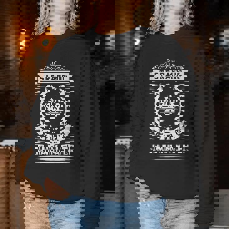 Streaming My Way To Grandmaster レディーススウェットシャツ 面白い贈り物