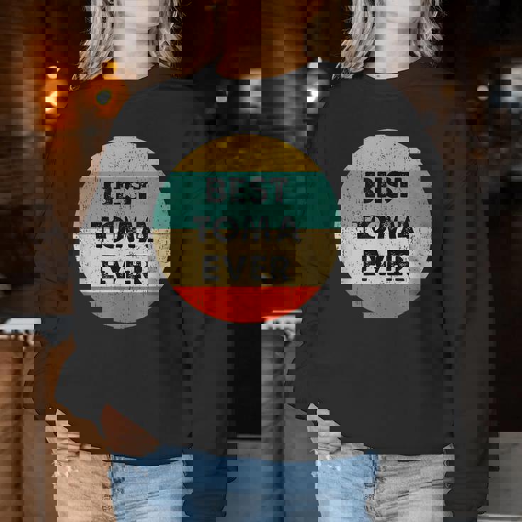 Toma 斗真 レディーススウェットシャツ 面白い贈り物