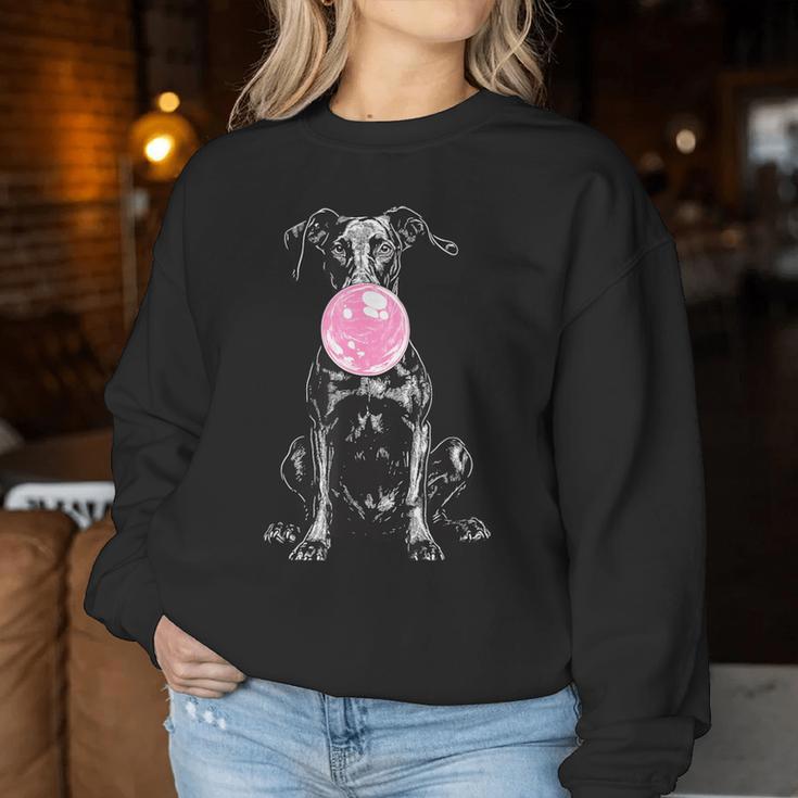 Vintage Dobermann Cheoffia Bolla Cane Papà Mamma Proprietario Women Sweatshirt Regalos divertidos
