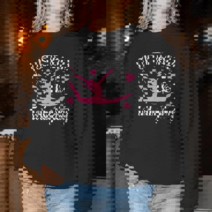 かわいい女の子向けトワラー バトントワリング レディーススウェットシャツ 面白い贈り物