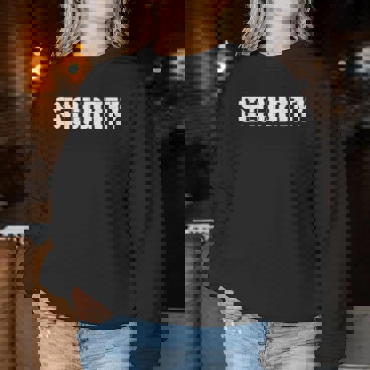 イベントのセキュリティ安全ガードの服装男性女性ecurity 長袖tシャツ レディーススウェットシャツ 面白い贈り物