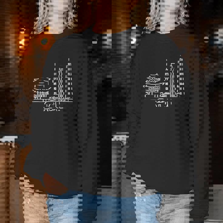 ソウルシティ韓国お土産ギフト 男性 女性 レディーススウェットシャツ 面白い贈り物