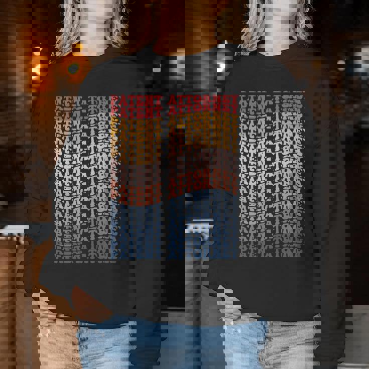 特許弁理士 Groovy レトロ 長袖tシャツ レディーススウェットシャツ 面白い贈り物