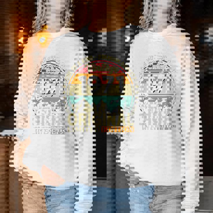 55歳 誕生日 男性女性intage 1971年1971年生まれ レトロデザインブランド レディーススウェットシャツ 面白い贈り物