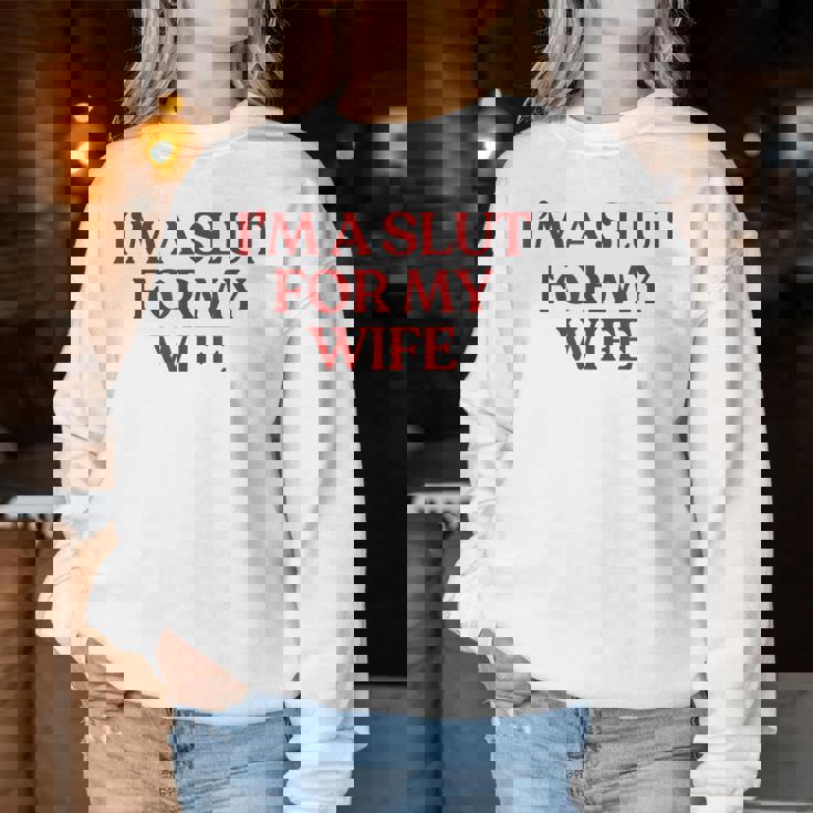 I'm Alut For My Wife Y2k Aesthetic Trendy レディーススウェットシャツ 面白い贈り物