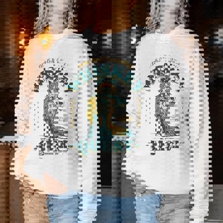 Join Me On A Whiskey Quest Cute Fox メンズ バーボンシャツ ギフト レディーススウェットシャツ 面白い贈り物