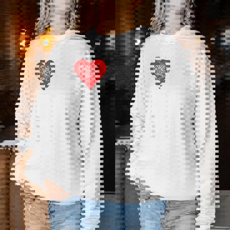 I Love My Latina Girlfriend レディーススウェットシャツ 面白い贈り物