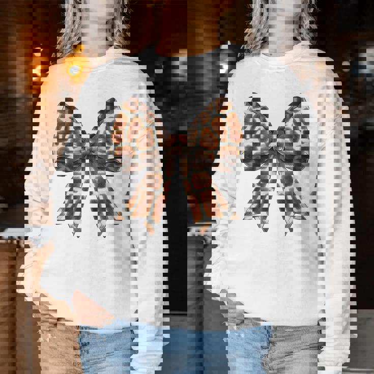 コケット リボン キリン プリント 女の子 ママ 母の日 レディーススウェットシャツ 面白い贈り物