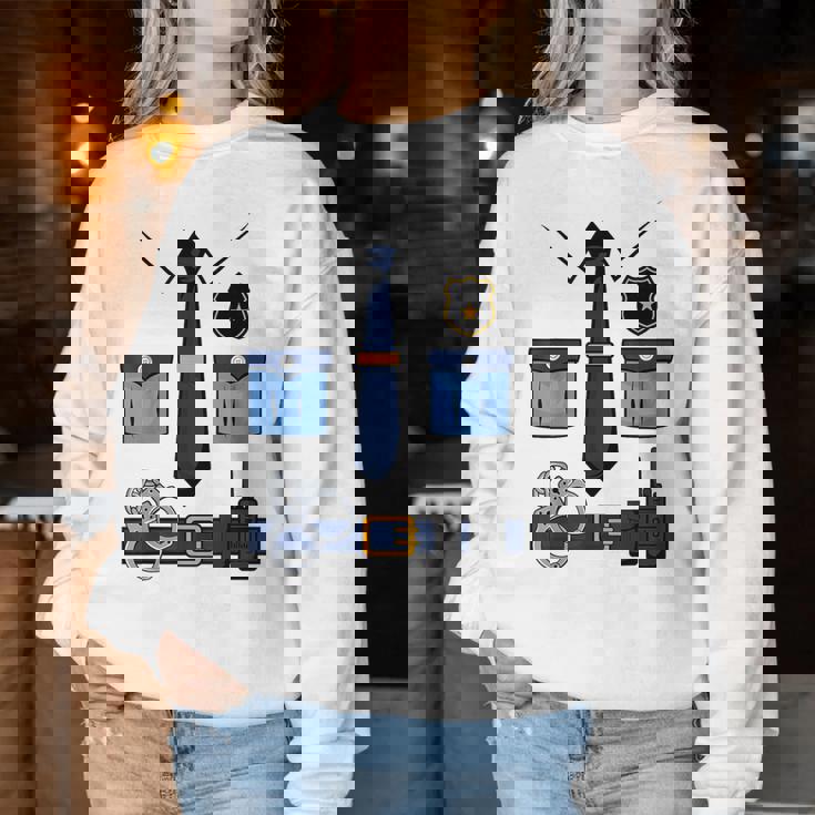 子供の男性の女性の警察官の衣装 レディーススウェットシャツ 面白い贈り物