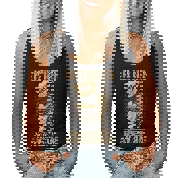 1972年10月53歳の誕生日男性と女性のための素晴らしいテディベア レディースタンクトップ