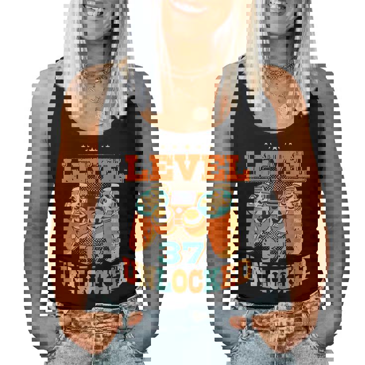 37歳の誕生日プレゼント 37歳 男性と女性、ビデオゲーム 1984年生まれ レディースタンクトップ