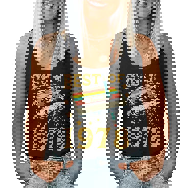 47 Cumpleaños 47 Años Hombre Intage 1978 Regalo Camiseta sin mangas para mujer