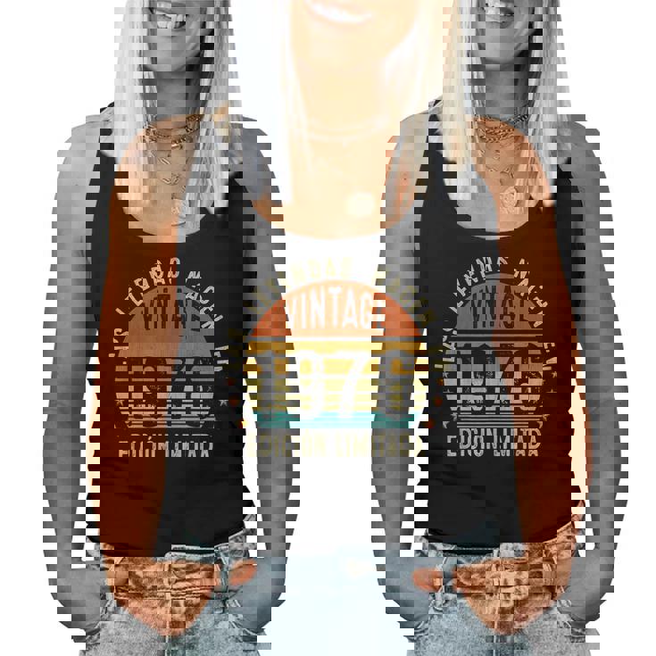 49 Años Cumpleaños Hombre Regalointage 1976 Camiseta sin mangas para mujer