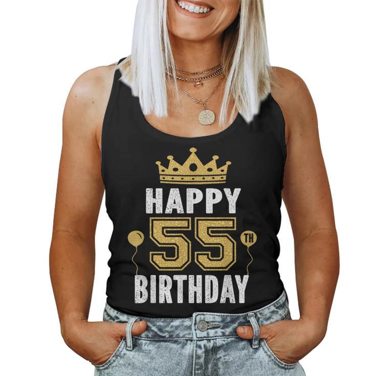 55歳の男性と女性のためのhappy 5Th Birthdayアイデア レディースタンクトップ