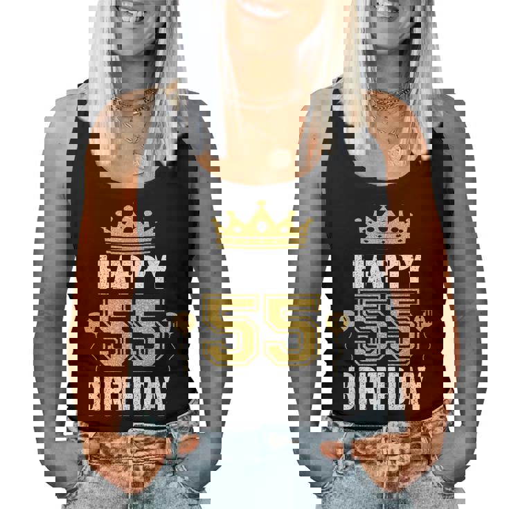 55歳の男性と女性のためのhappy 5Th Birthdayアイデア レディースタンクトップ