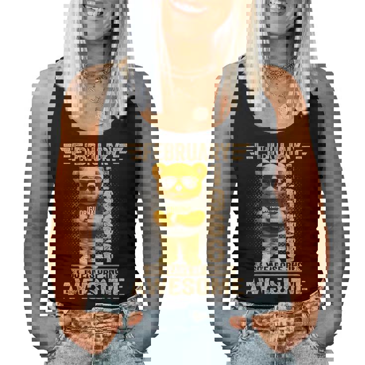 60歳 1966年2月 テディベア 60歳 誕生日 男性 女性 レディースタンクトップ