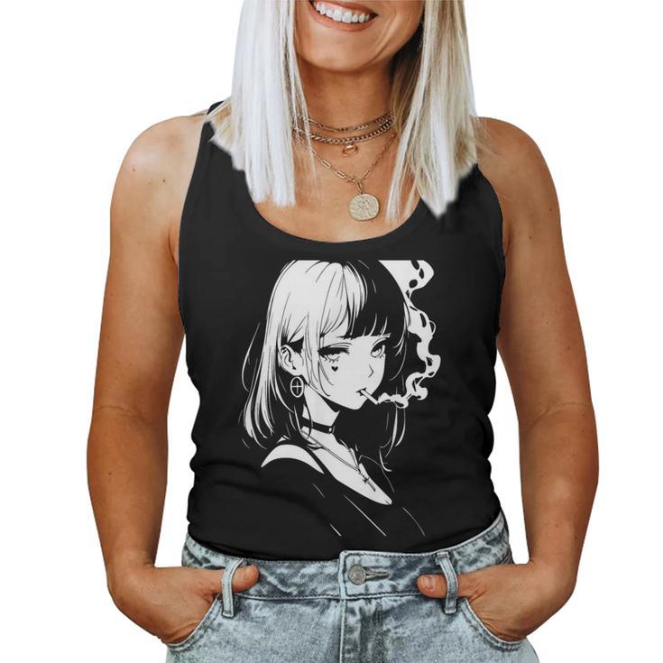 トップス cvtvlist japanese label tank top grunge Horror Anime Waifu Girl Soft Grunge Aesthetic Japanese Otaku Women