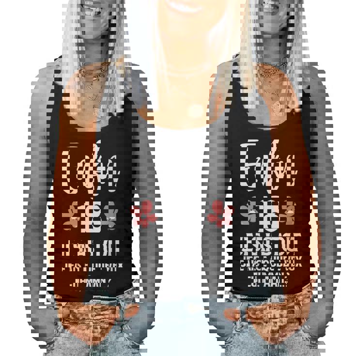 Cadeau 18 Ans Fille Maman Humour Fête D'anniversaire Débardeur pour femme