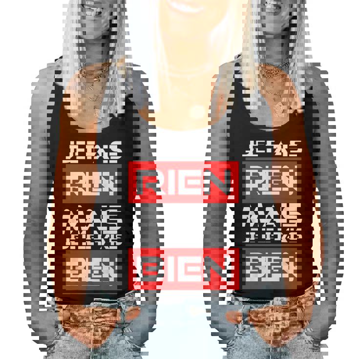 Cadeau Homme Humour Anniversaire Drole Je Ne Fais Rien Débardeur pour femme