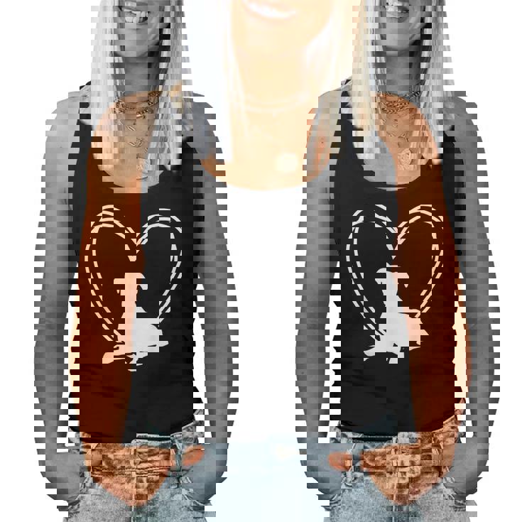 Cane Pugile Boxer Cuore Regalo Mamma Papà Cane Canotta da donna