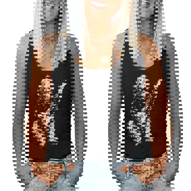 Chitarra Per Cani Lagotto Romagnolo Dad Mom Canotta da donna