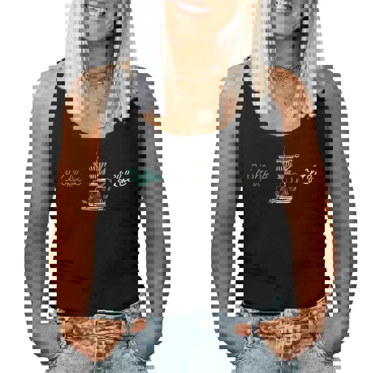 Coffee Life Coffee Lovers レディースタンクトップ