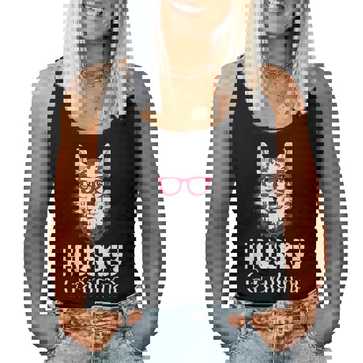 Huskyiberiano Abuela Pawma Perro Abuelos Abuela Camiseta sin mangas para mujer