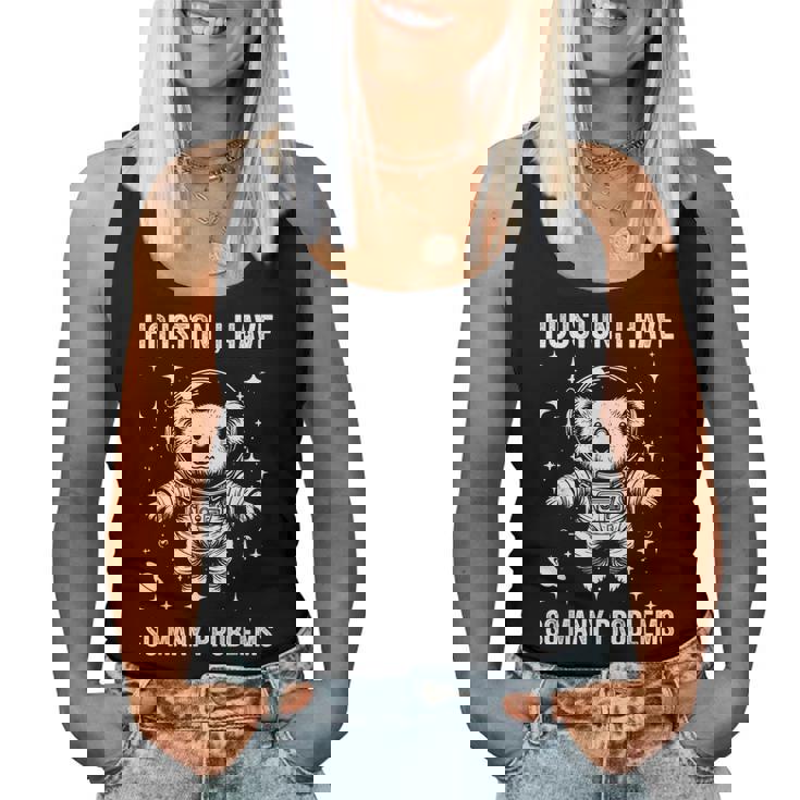 Koala Dad Mompace ヒューストン問題コアラ レディースタンクトップ