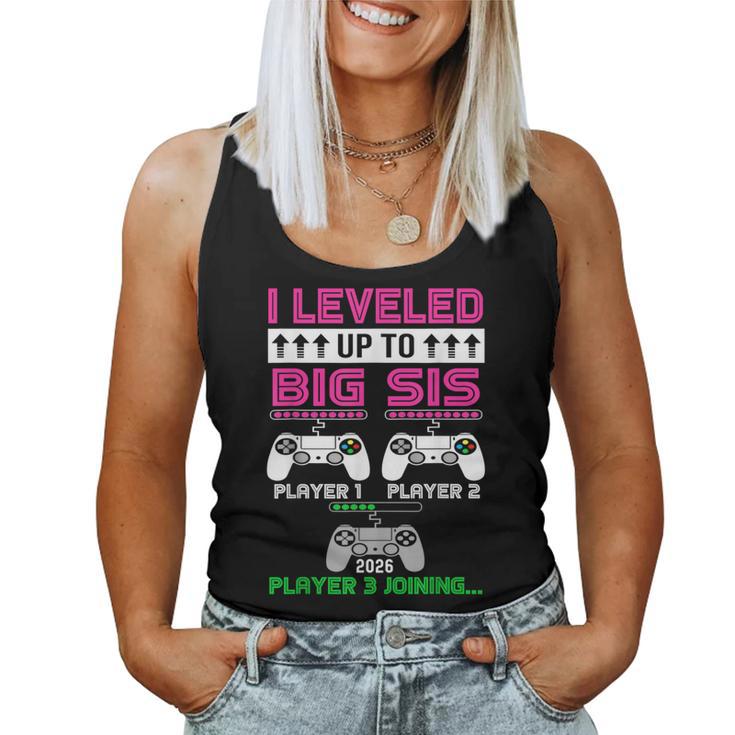Leveled Up To Big Sister Again 2026 Promoted To Big Sister Women Tank Top