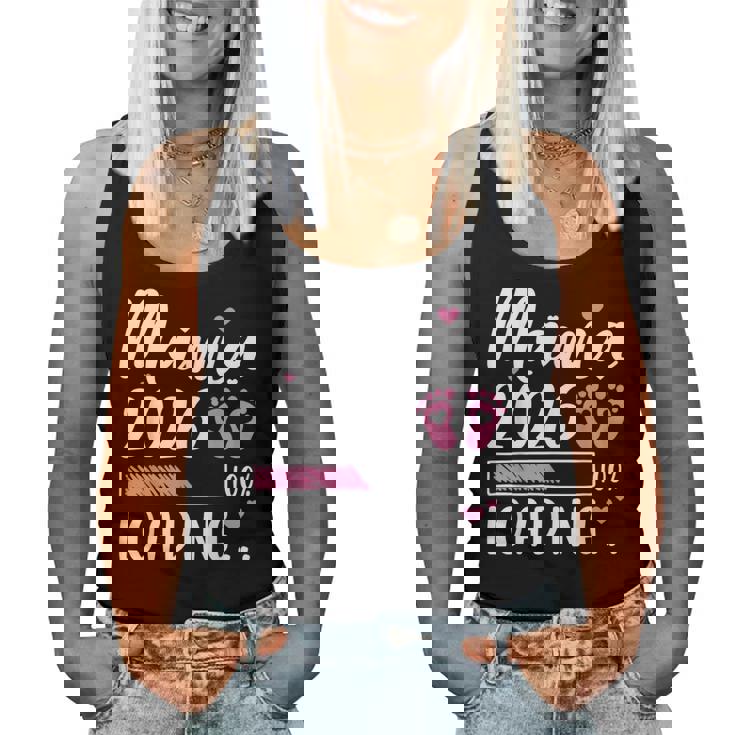 Mamma 2026 Loading Mamma In Attesa Annuncio Di Gravidanza Canotta da donna