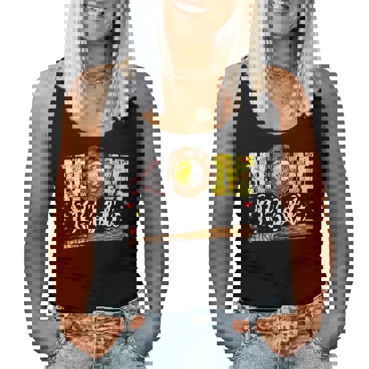 Mom Of Both Game Day Baseball Softball Mother's Day 2025 Women Tank Top