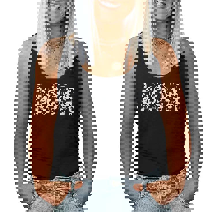 Mom 牛柄 牛柄 母の日 レディースタンクトップ