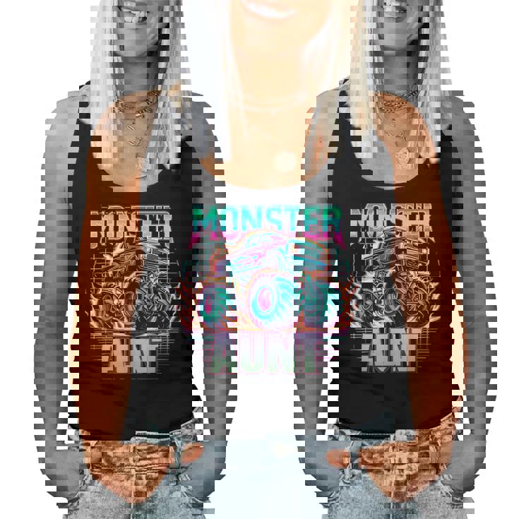 Monster Truck Aunt Monster Truck Are My Jam Truck Lovers Women Tank Top