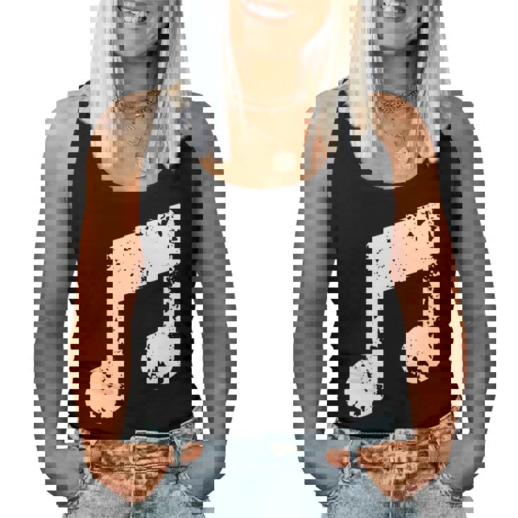 Nota Musical Cuello Camiseta sin mangas para mujer