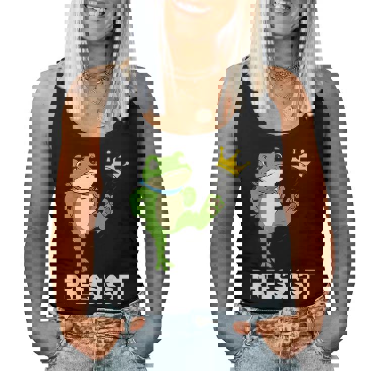 Portland Frog Protest For And No Kings Women Tank Top