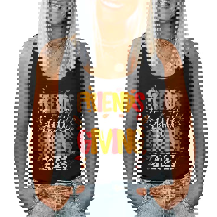 Retro Friendsgiving Squad 2025 Thanksgiving Group Fall Women Tank Top