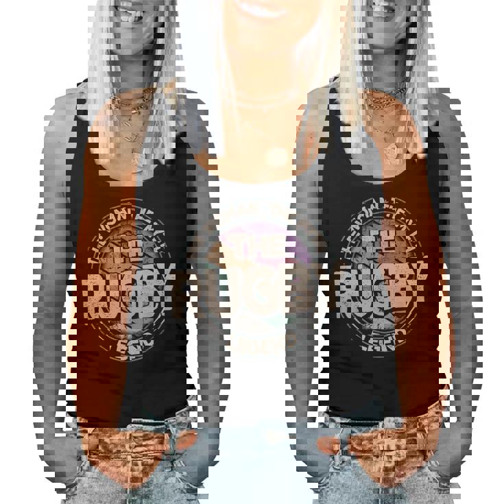 Rugby Legende Retro Football Rugby Camiseta sin mangas para mujer