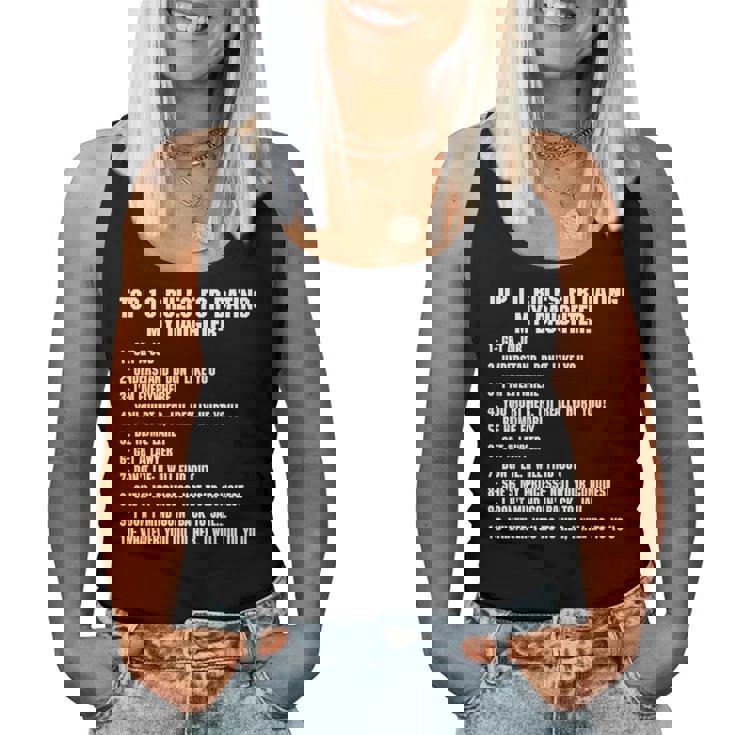 Rules For Dating My Daughter Dad ギフト レディースタンクトップ