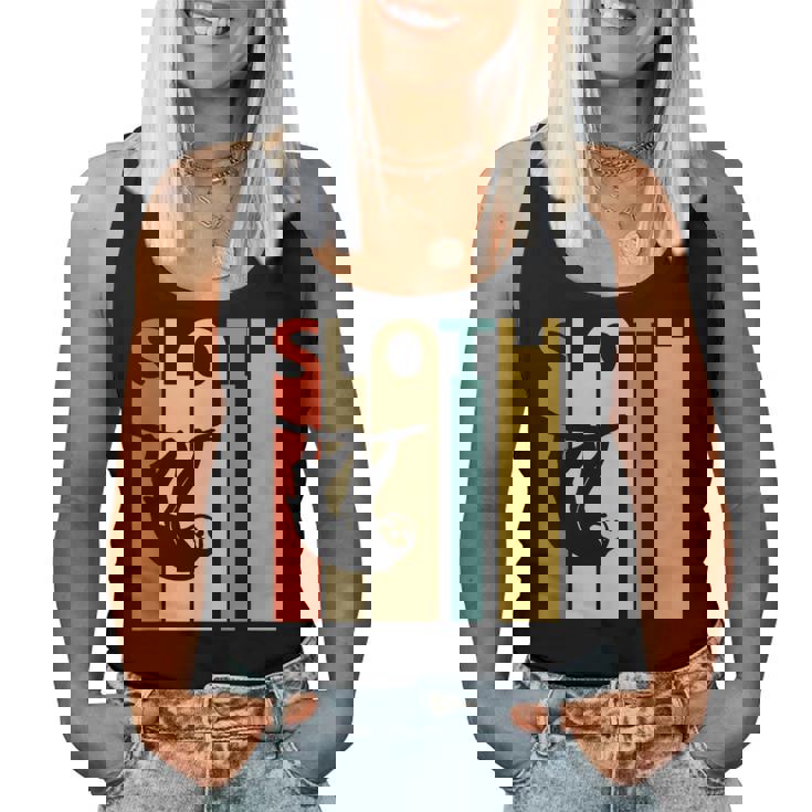 Sloth ナマケモノ 動物 レディースタンクトップ