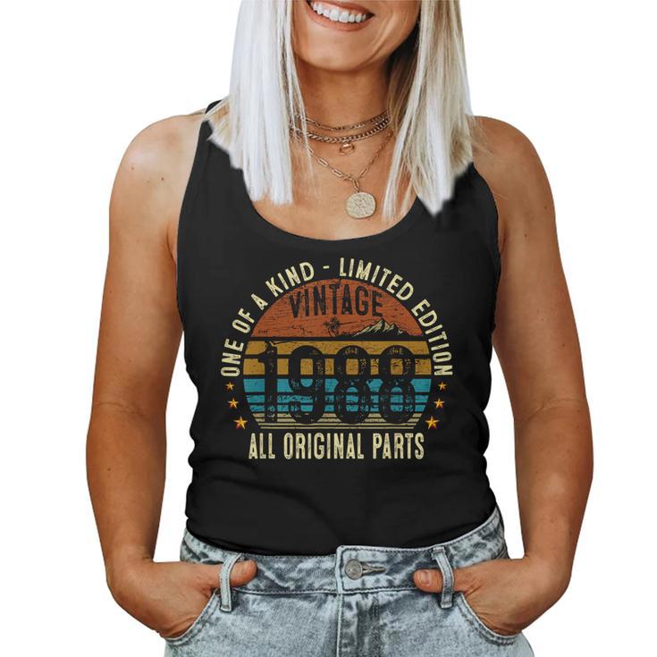 Vintage 1988 37 Years Old 37Th Birthday Women Tank Top