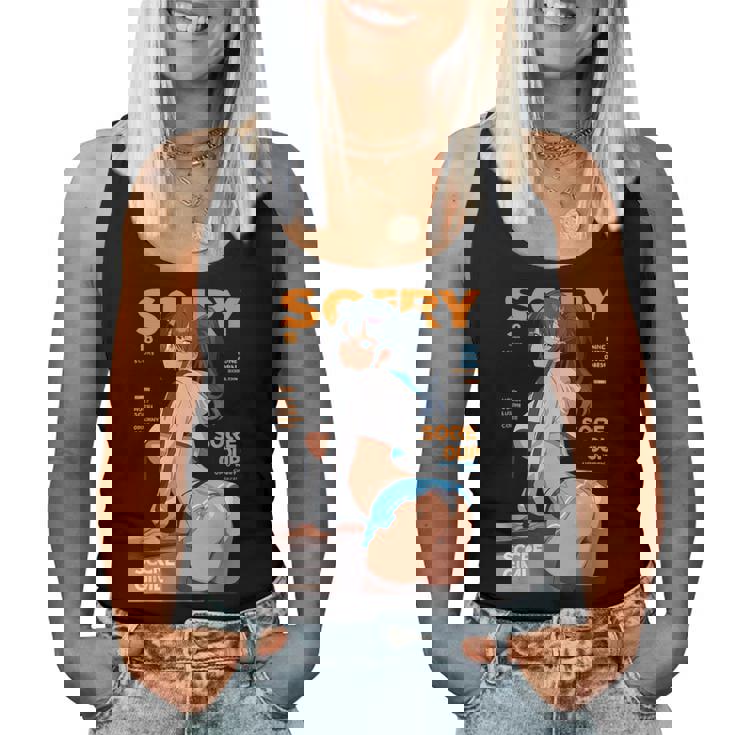 Waifu セクシー アニメ 女の子 モデル 表紙 和風 レディースタンクトップ