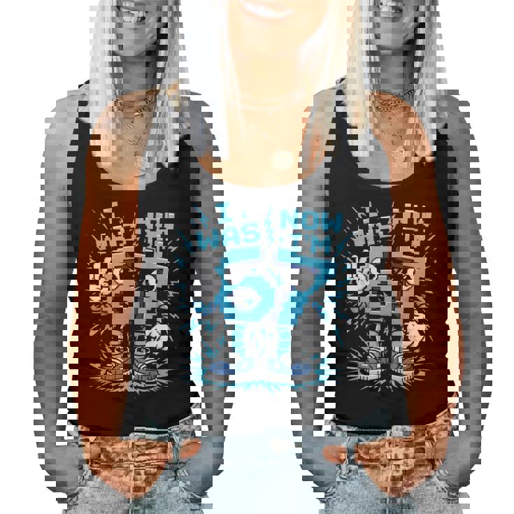 I Was 6 Now I'm 7 67 7歳の誕生日 女の子 男の子 レディースタンクトップ