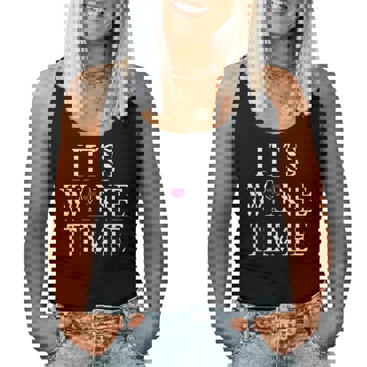 Wine Lovers Wine Time 赤ワインワインメーカー レディースタンクトップ