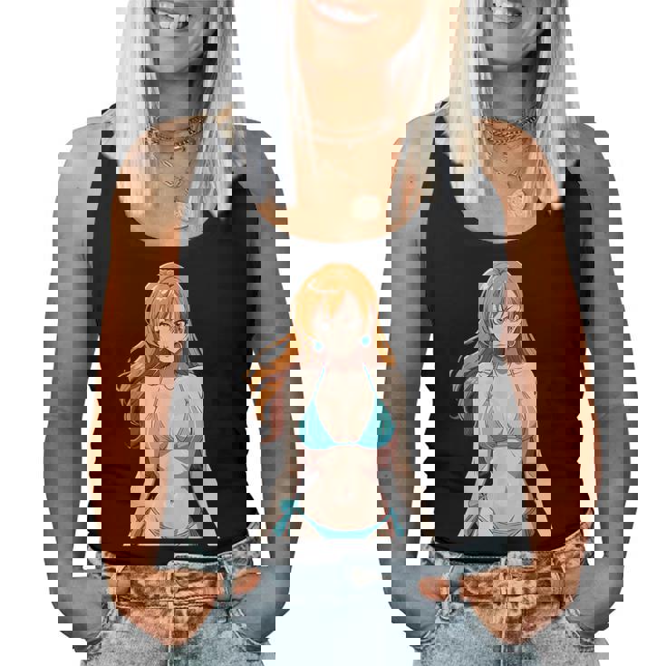 セクシー ワイフ ビーチ アニメ 女の子 日本語 レディースタンクトップ