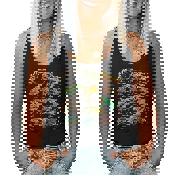 トカゲイグアナ クールな爬虫類タイプ – 男性、女性、男の子、女の子。 レディースタンクトップ