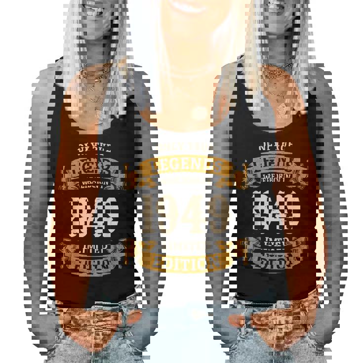 ヴィンテージ 1949 ギフト 男性 女性 長寿祝い 1949年生まれ 喜寿祝い ユニークな誕生日プレゼント レディースタンクトップ